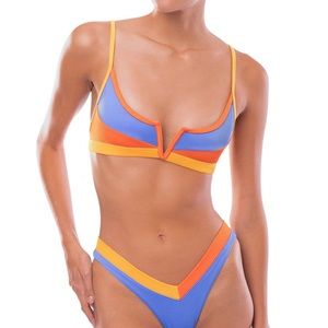 OneOne Swim Jenna Top Cayman Small S NWT